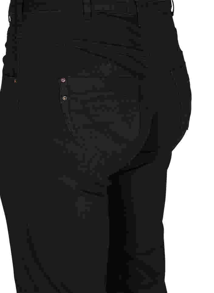Regular fit Gemma jeans met hoge taille, Black, Packshot image number 3