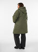 Waterafstotende parka met capuchon en functionele details, Groen, Model image number 2