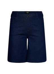 Losse denim shorts met hoge taille, Blauw