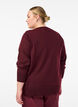 Fijngebreide vest met ronde hals, Rood, Model image number 2