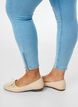 Cropped Amy jeans met rits, Blauw, Model image number 2