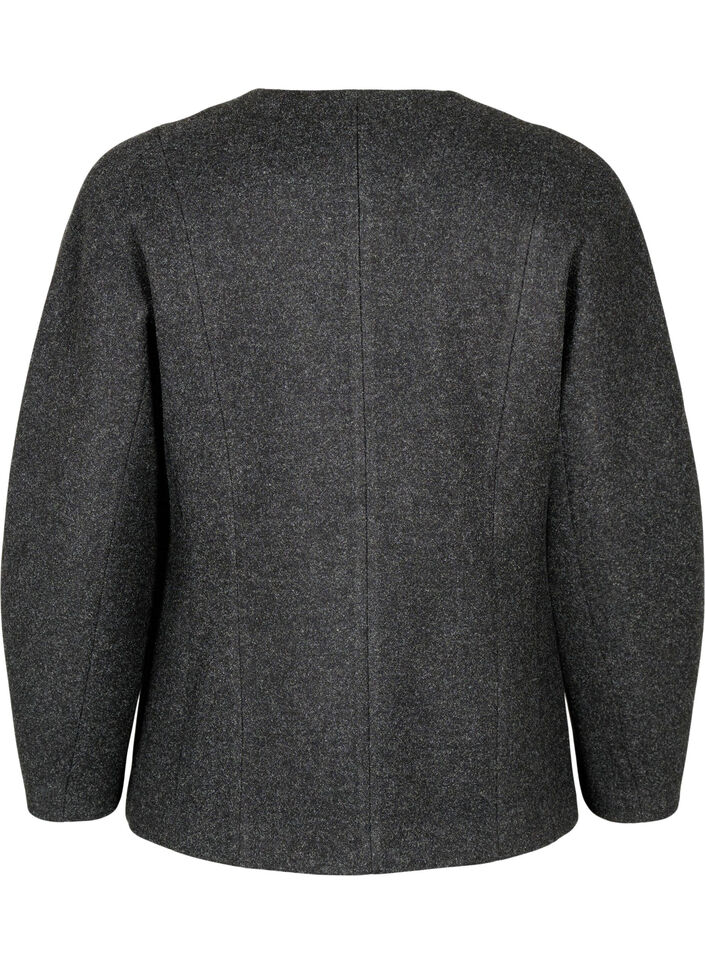 Getailleerde blazer, Dark Grey Melange, Packshot image number 1
