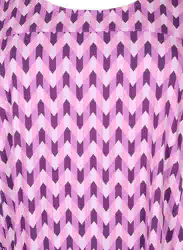 Katoenen jurk met korte mouwen en print, Graphic Color, Packshot image number 2