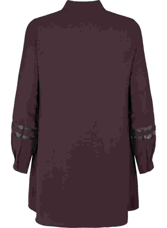 Lang shirt met kanten details, Java, Packshot image number 1