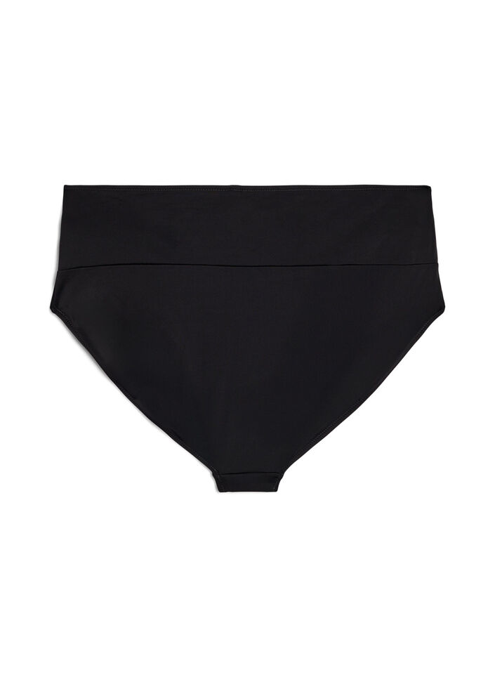 Bikinibroekje met wikkel detail, Zwart, Packshot image number 1