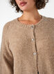 Vest van wolmix met 3/4-mouwen, Beige, Model image number 3