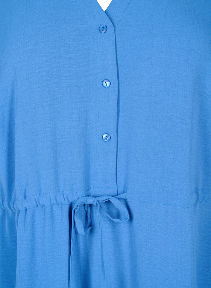 Jurk met korte mouwen en strik in de taille, Riverside, Packshot image number 2