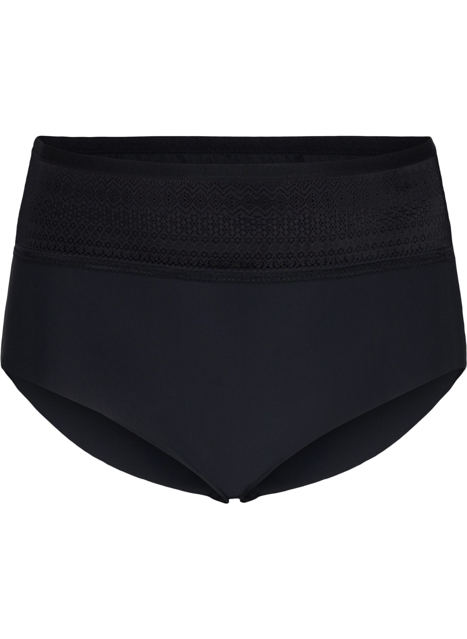 Zizzi Slip met extra hoge taille, Black, Packshot image number 0