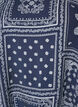 Viscose blouse met paisleymotief en ballonnenmouwen, Blauw, Packshot image number 2