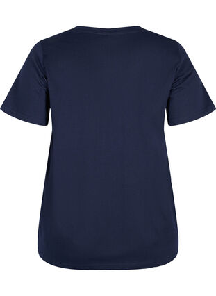 Pyjama t-shirt in biologisch katoen met print details, Night Sky, Packshot image number 1