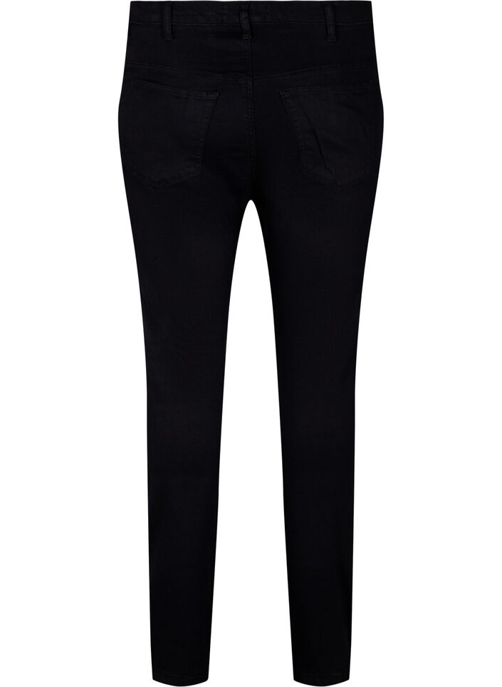 Super slanke Amy jeans met stud detail, Black, Packshot image number 1