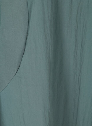 Viscose jurk met korte mouwen en zakken, Balsam Green, Packshot image number 3