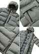 Pufferjas met capuchon en zakken, Groen, Packshot image number 4