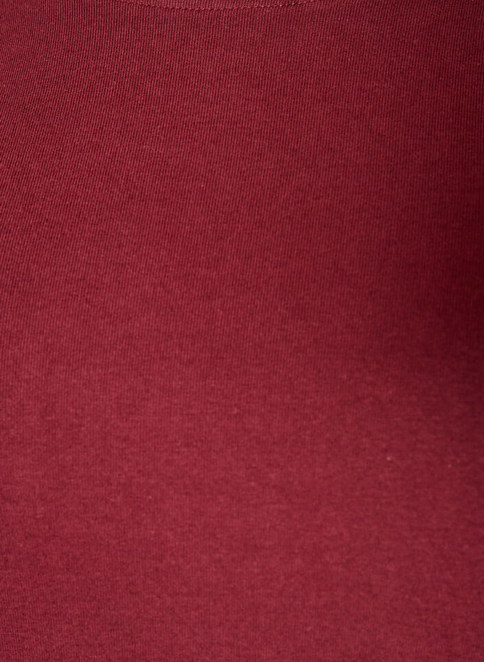 Basic T-shirt met lange mouwen en ronde hals, Rood, Packshot image number 2