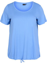 T-shirt met korte mouwen en verstelbare onderkant, Ultramarine