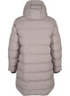 Pufferjas met capuchon en zakken, Beige, Packshot image number 1