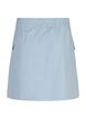Korte katoenen rok met elastische tailleband, Blauw, Packshot image number 1