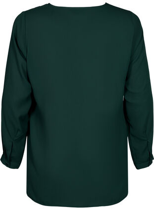 Overhemd met lange mouwen en v-hals, Scarab, Packshot image number 1