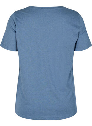 Gemêleerd T-shirt met print en korte mouwen, Bering Sea Mel., Packshot image number 1