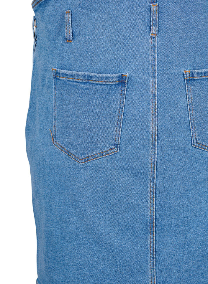 Denim overall jurk, Blauw, Packshot image number 4
