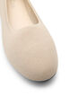 Ballet flats in een fijn textuurstofje, Beige, Packshot image number 3