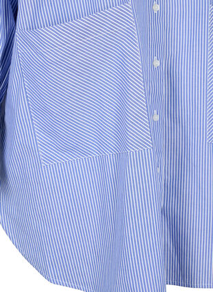 Losvallend gestreept katoenen overhemd, Baja Blue Stripe, Packshot image number 2