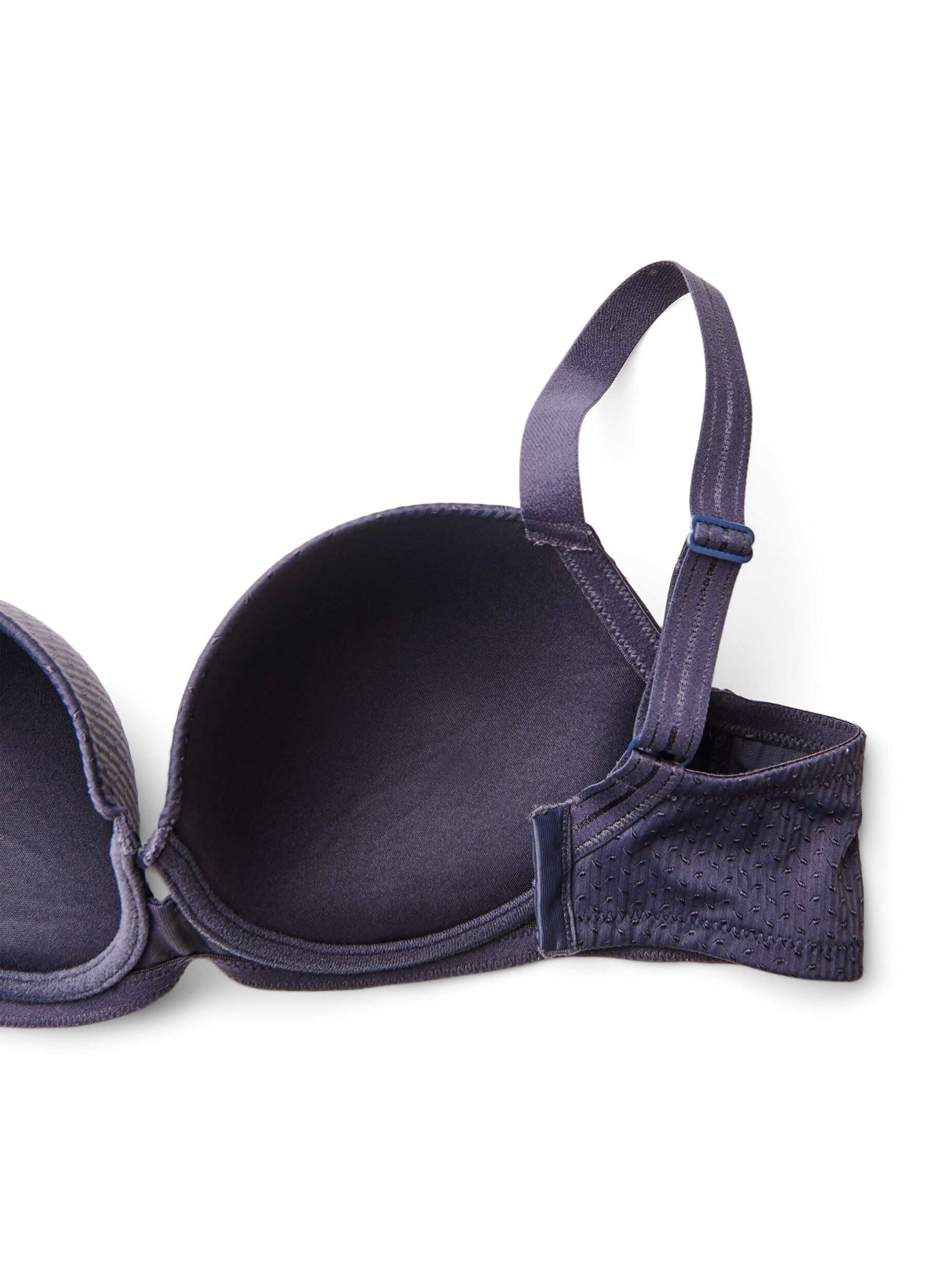 Zizzi Voorgevormde beugelbeha met patroon, Blauw, Packshot image number 3