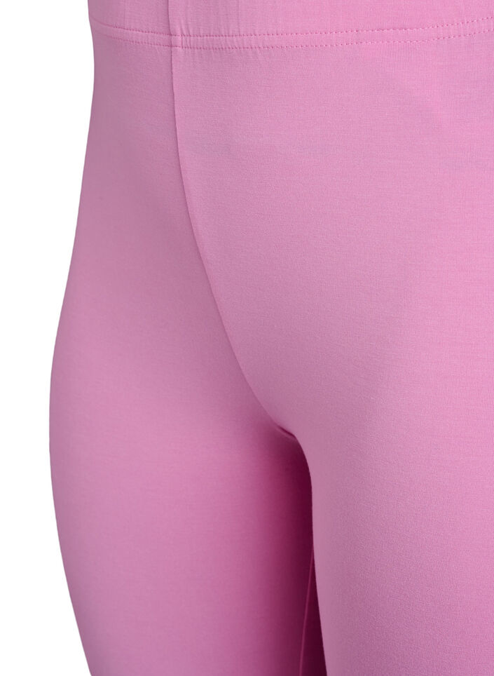 Basic 3/4-legging in viscose, Roze, Packshot image number 2