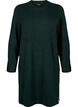 Gebreide jurk met ronde hals en split, Scarab Mel., Packshot image number 0