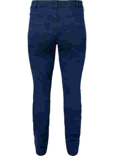 Extra slanke Sanna jeans met normale taille, Dark blue, Packshot image number 1