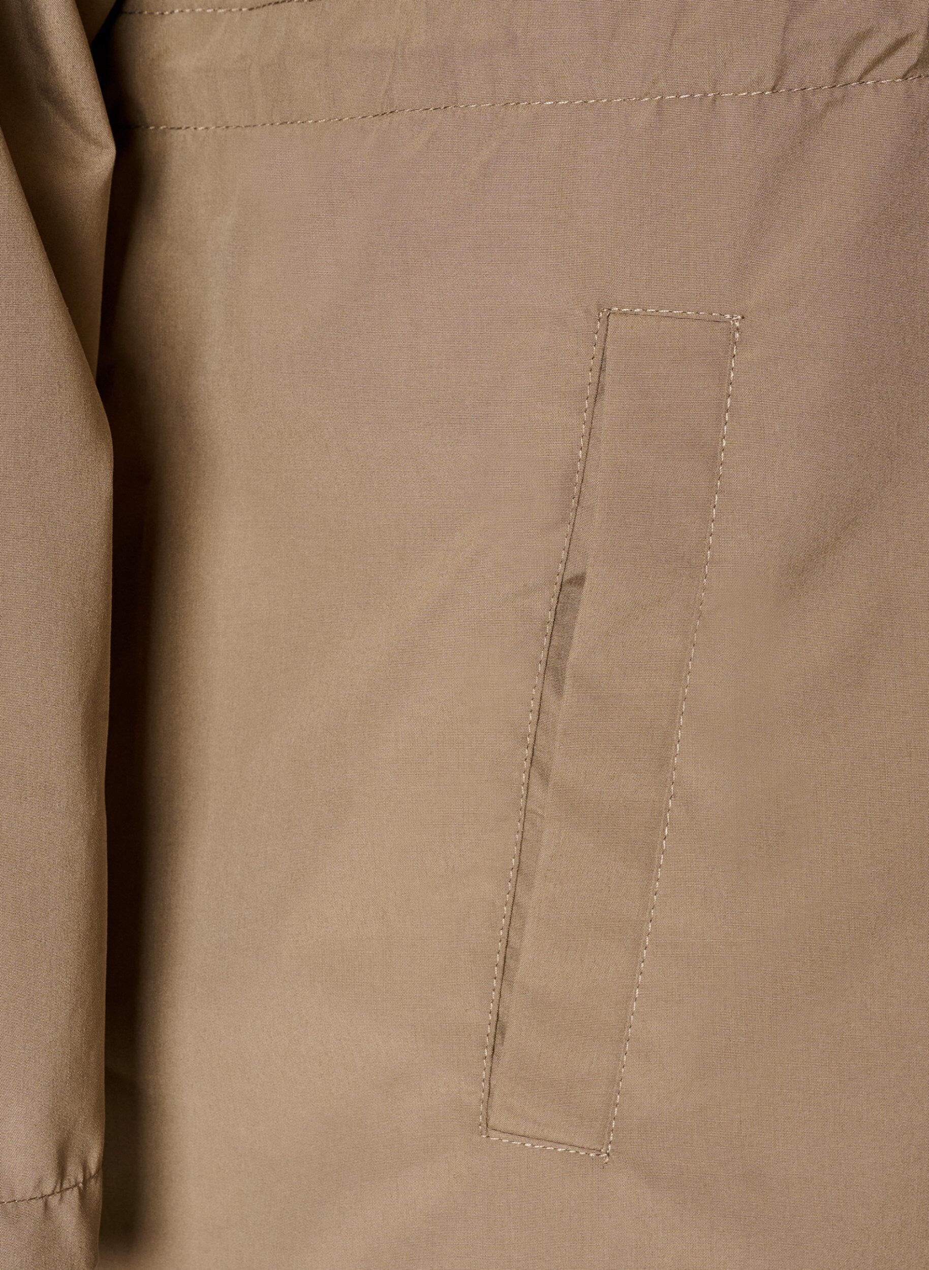 ZizziLichtgewicht parka met een capuchon, Bruin, Packshot image number 3