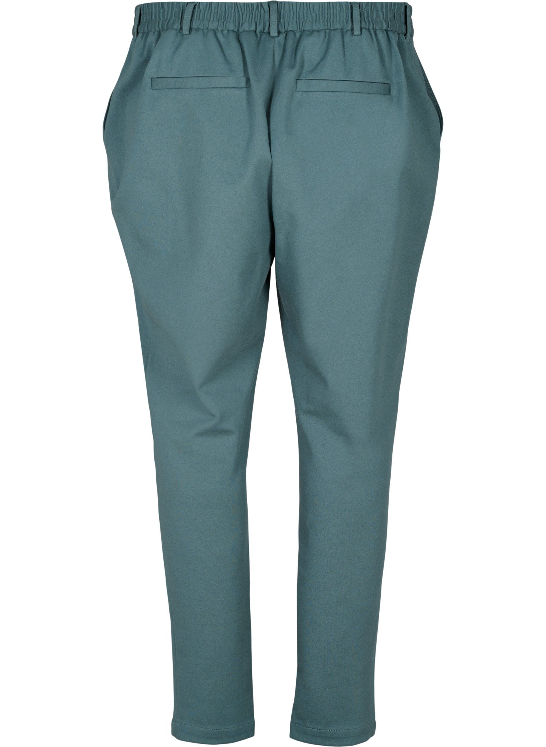 Zizzi Cropped broek met zakken, Silver Pine, Packshot image number 1