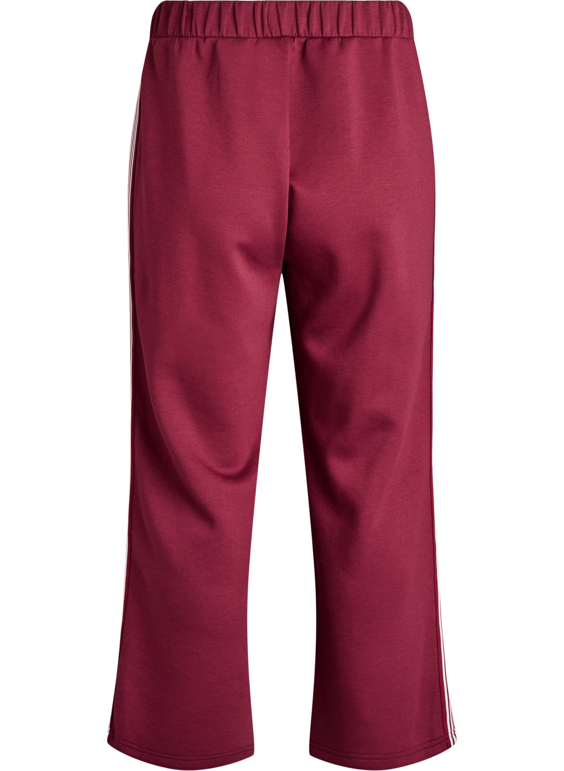 Zizzi Broek met zijstrepen, Rood, Packshot image number 1