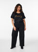T-shirt met print, Zwart, Model image number 1