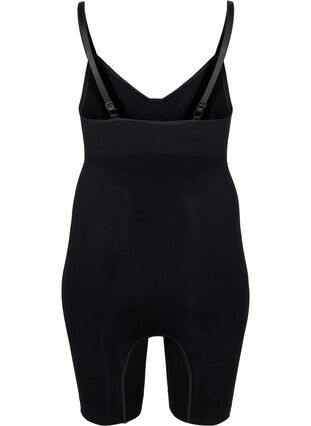Shapewear bodysuit met opening aan de onderkant, Black, Packshot image number 1