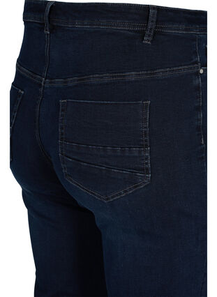 Regular fit Gemma jeans met hoge taille, Dark blue, Packshot image number 3