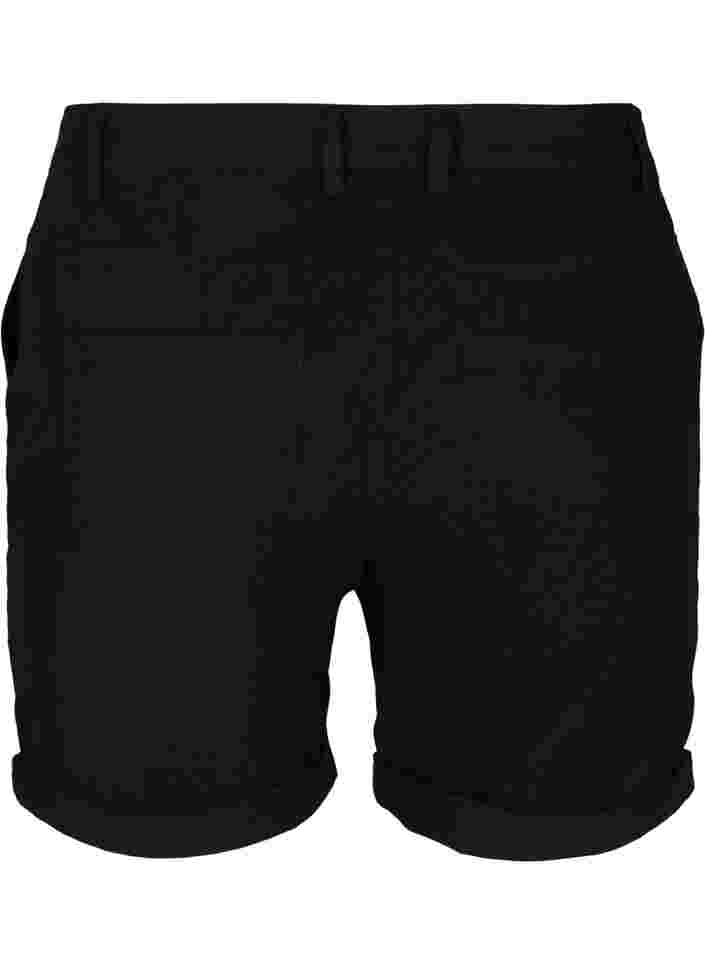 Regular fit shorts met zakken, Black, Packshot image number 1