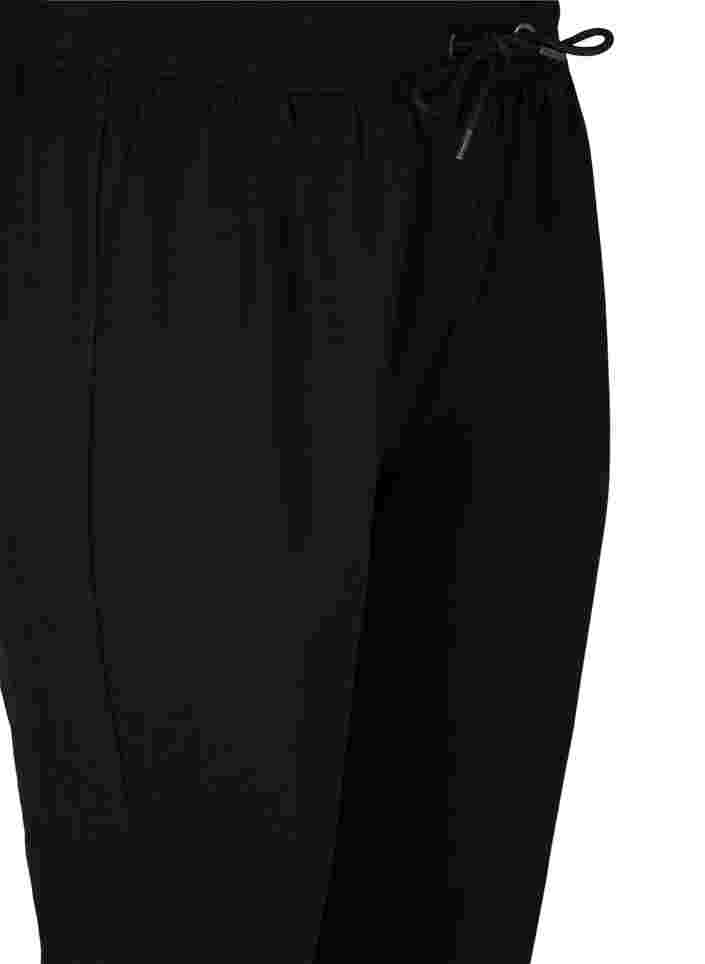 Sweatpants met trackdetails, Black, Packshot image number 2