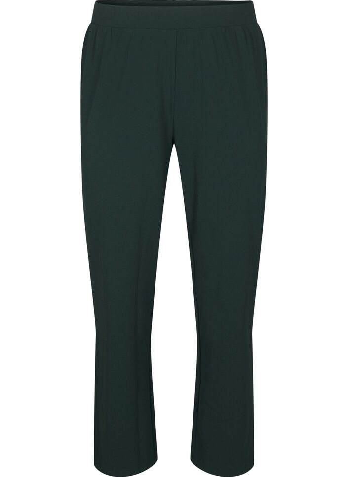 Broek met rechte pasvorm, Groen, Packshot image number 0