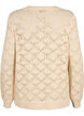 Gebreide blouse met schelpmotief, Birch, Packshot image number 1