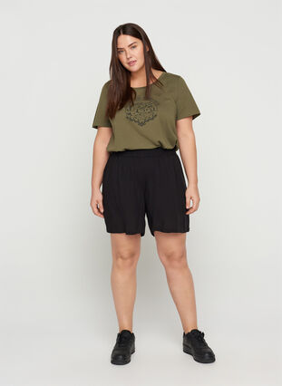 T-shirt met print, Ivy Green WONDER, Model image number 2