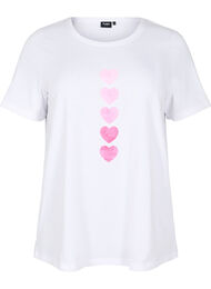 FLASH - T-shirt met motief, Wit