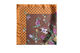 Vierkante sjaal met satijnlook en patroon, Bruin, Packshot image number 2