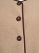 Teddy-fleecevest met contrasterende boorden, Beige, Packshot image number 2