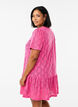 Korte jersey jurk met oogjespatroon, Roze, Model image number 2