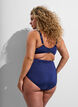 Bikinibroekjes met drapering en hoge taille, Blauw, Model image number 1