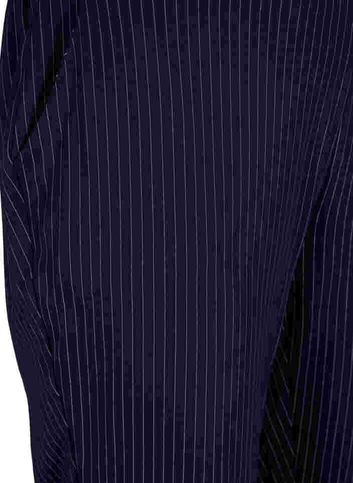 Krijtstreep broek met rechte pijpen, Navy Stripe, Packshot image number 2