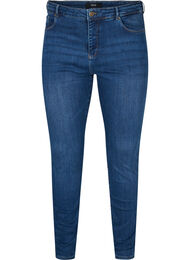 Amy jeans mer hoge taille en stretch technology , Blue denim
