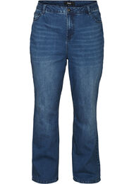 Jeans met extra hoge taille, Blue denim