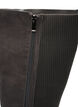 Hoge laars in imitatie su&egrave;de met geribde panelen, Bruin, Packshot image number 3